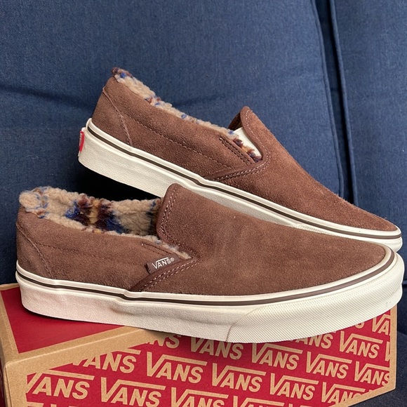 Vans Classic Slip-On Sherpa Rain Drum / Marshmallow WMNS - Picture 6 of 16